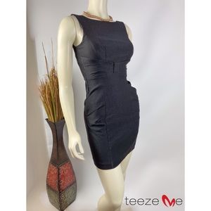 TEEZE ME LITTLE BLACK SHEATH MIN BODY-CON DRESS